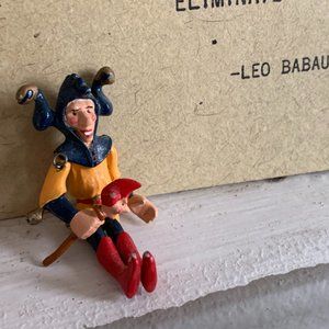 HANTEL VICTORIAN MINIATURE JESTER DOLL | VINTAGE